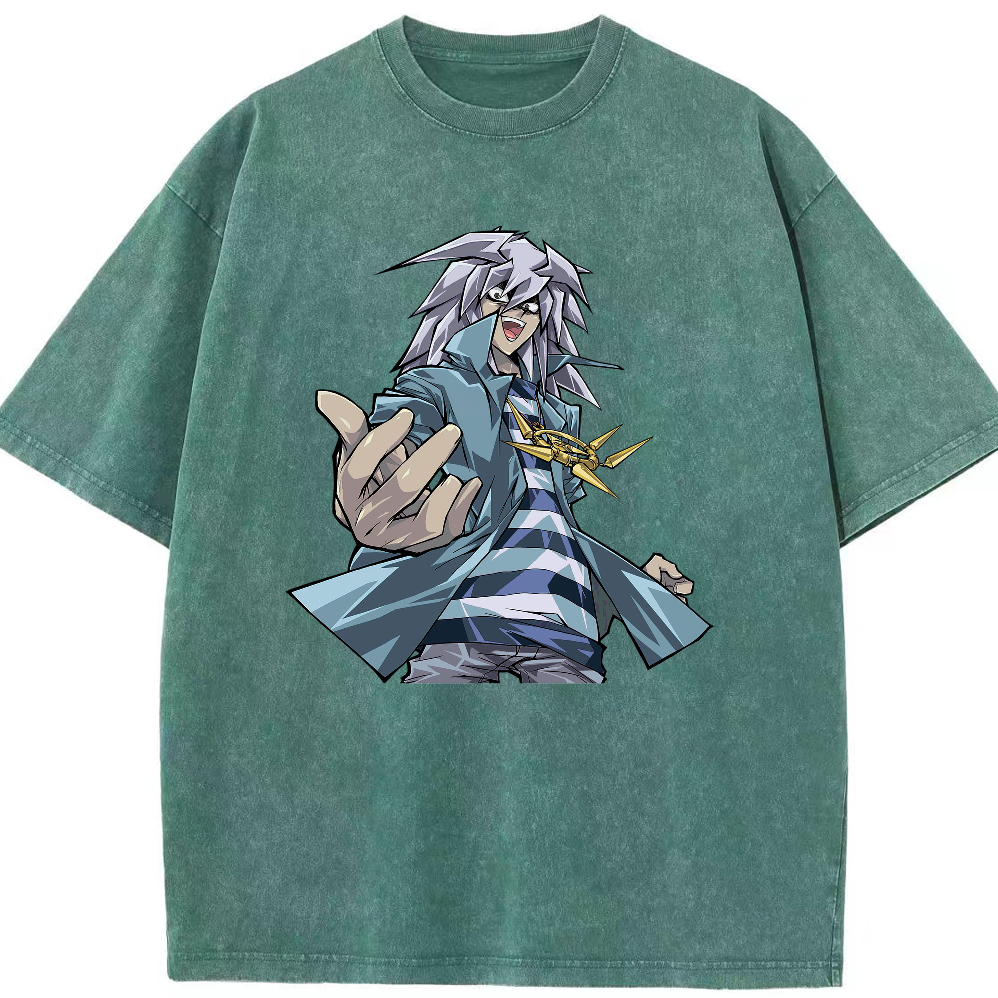 （画像用） 遊☆戯☆王 Yu-Gi-Oh! 綿100% ヴィンテージ風 半袖Tシャツ（フロントプリント）